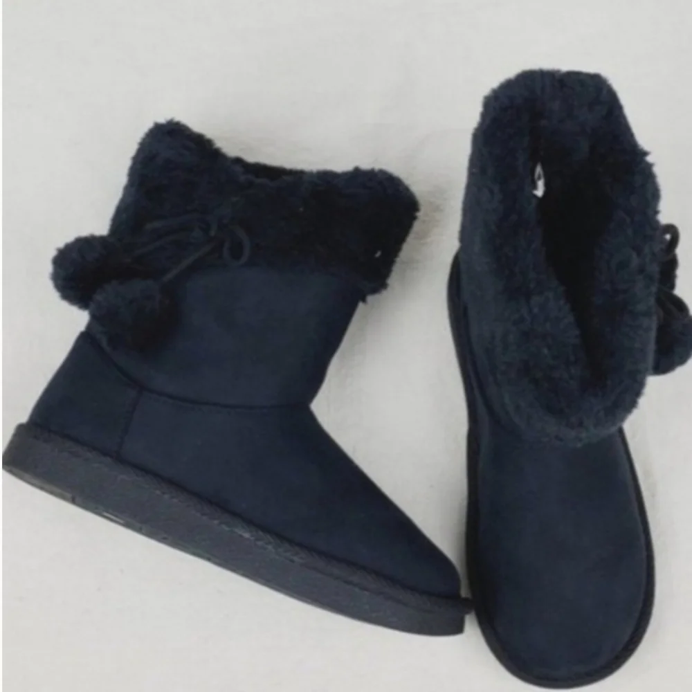 Okie dokie faux fur ankle bootie